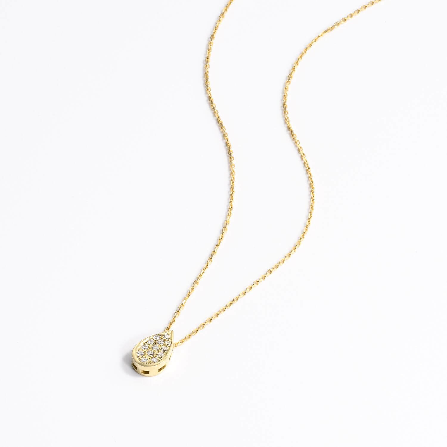 שרשרת יהלומים טיפה