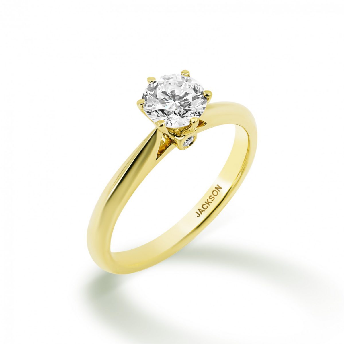 טבעת אירוסין ירדן זהב צהוב