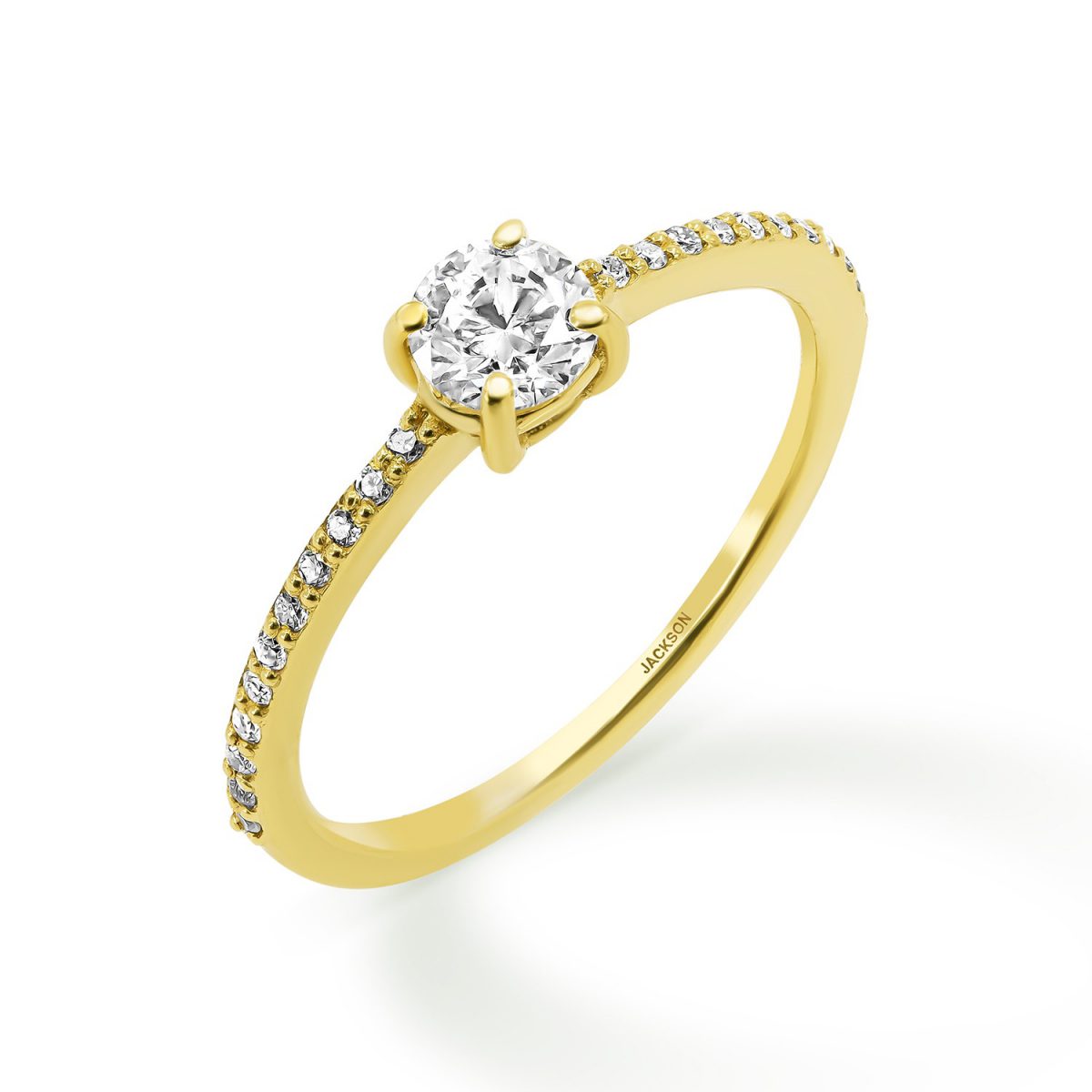 טבעת אירוסין עלמא זהב צהוב