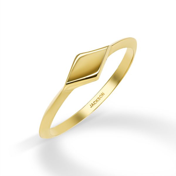 טבעת זהב מורן - זהב צהוב