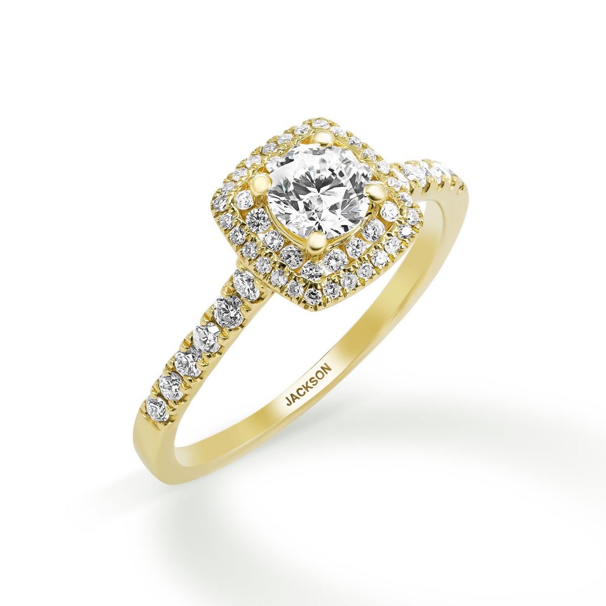 טבעת אירוסין - יהלי - זהב צהוב