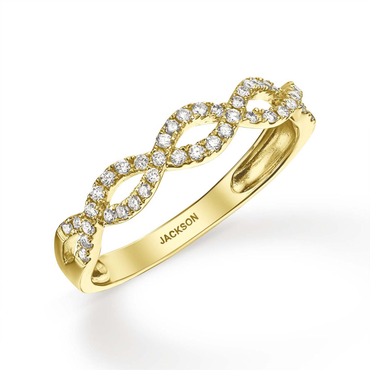 טבעת יהלומים - קלרה - זהב צהוב