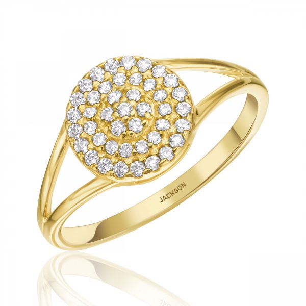 טבעת זהב צהוב - אדריאנה
