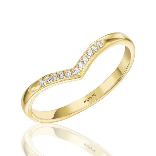 טבעת זהב צהוב - אוולין