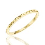 טבעת זהב צהוב - איילת