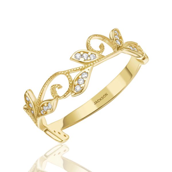 טבעת זהב צהוב - איימי