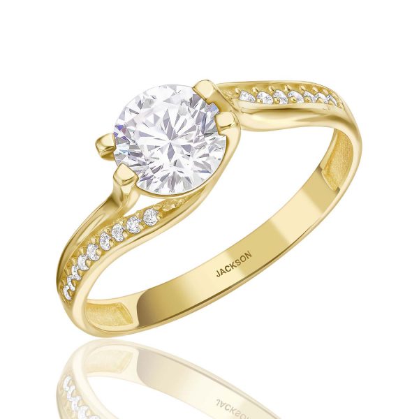 טבעת זהב צהוב - אמלי