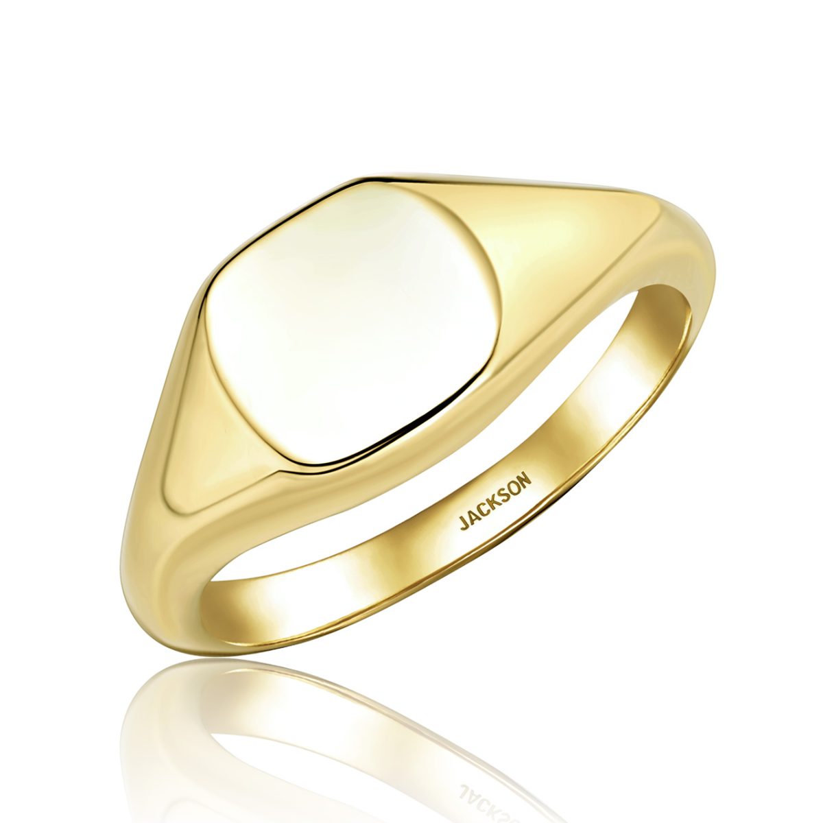 טבעת זהב חותם - און - זהב צהוב