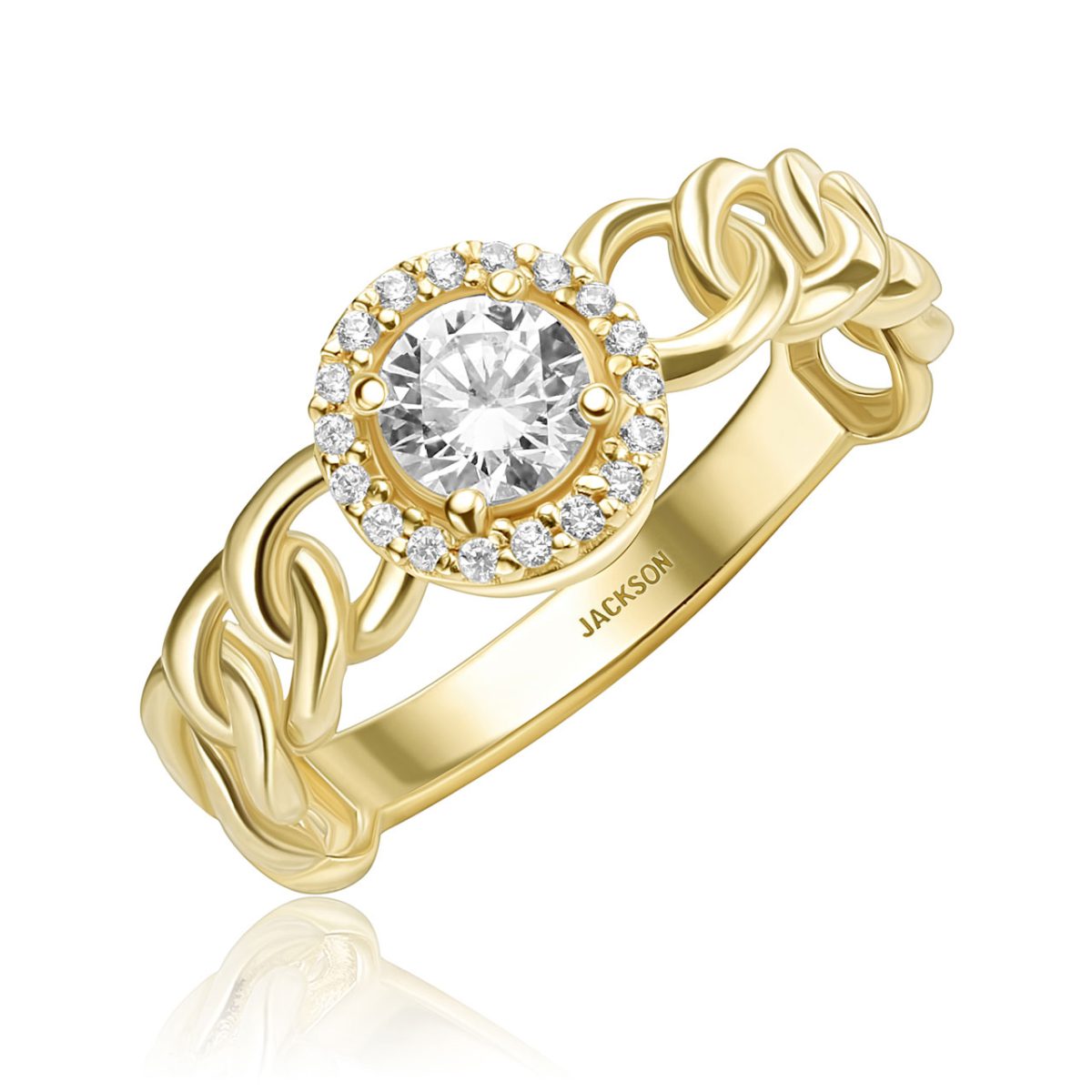 טבעת זהב - נטלי - זהב צהוב