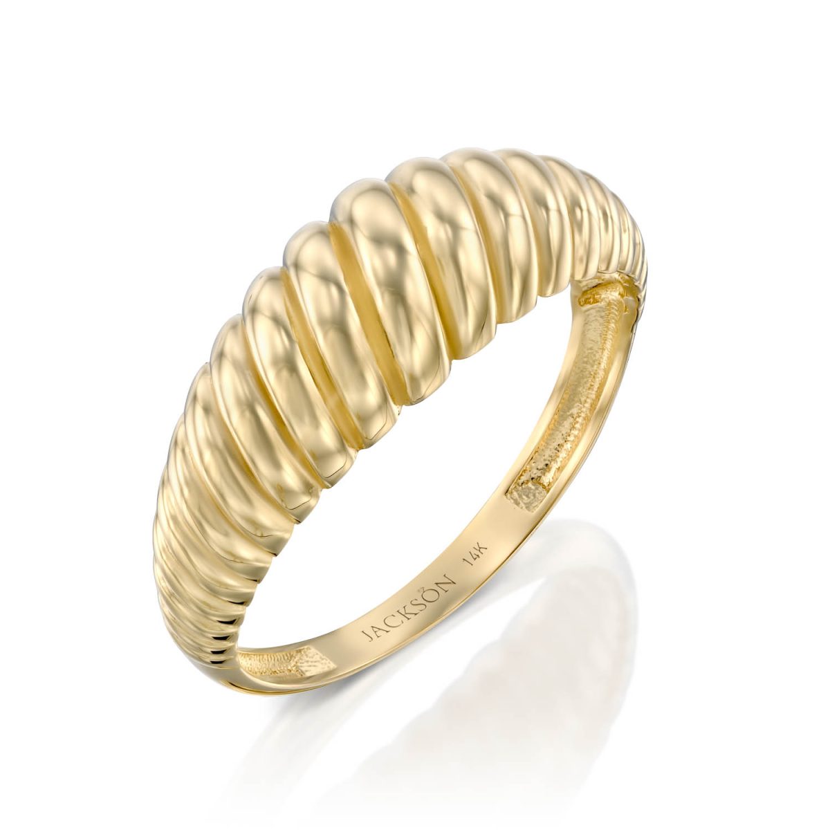 טבעת זהב - אתנה - זהב צהוב