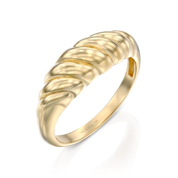 טבעת זהב - חן - זהב צהוב