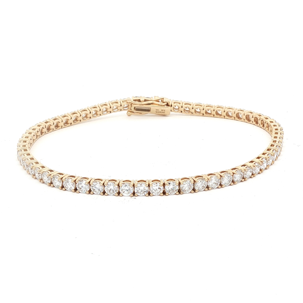 צמיד טניס - יהלומי מעבדה 5.90 קראט (CVD)